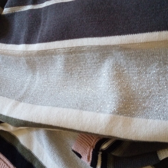 Bar III sleeves cotton blend side slits stretchy knit tunic summer blouse top - Picture 3 of 7